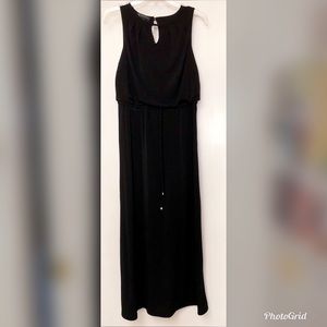 NWT Petite Black Sleeveless Maxi Dress